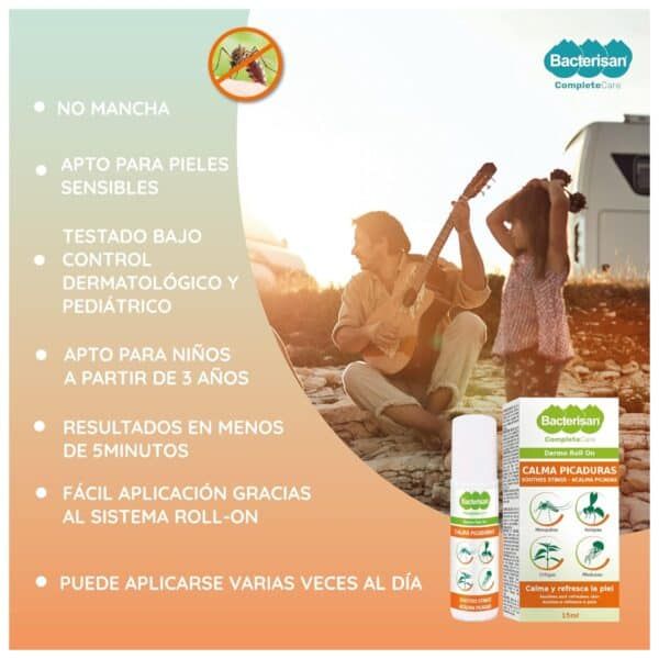 Blanquecino, en spray y con ingredientes naturales para picaduras de insectos, ideal para niños y piel sensible.