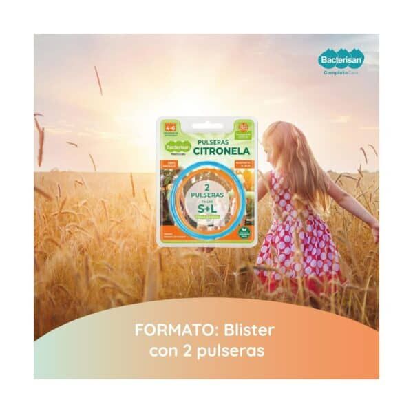 Pulseras Citronela para niños, protección contra insectos, repelente natural, ideales para verano.