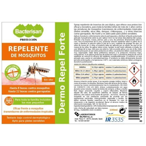Protector repelente de mosquitos para toda la familia en envase de 100ml.