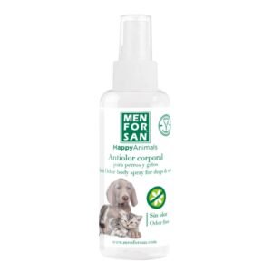 Antiolor corporal para perros y gatos, spray para eliminar olores, sin perfume, comestible, 100 ml.