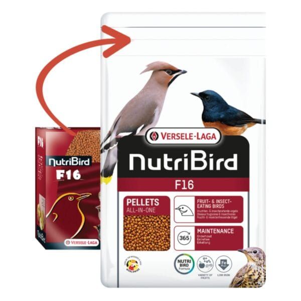 Nutribird F16 pienso para aves, alimento completo para pájaros insectívoros y frugívoros, tienda de mascotas en línea, TodoMASKOTAS.