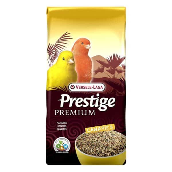 Alto en semillas para canarios, alimento premium para aves de compañía, nutrientes esenciales.