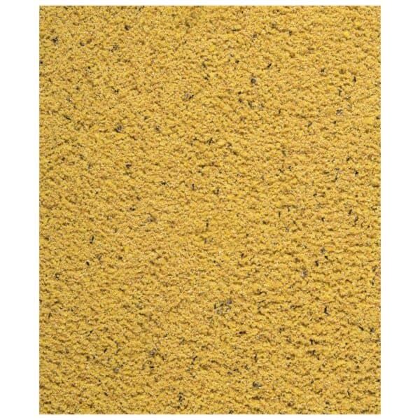 Amarillo en polvo textura granular arenosa para manualidades y decoraciones.