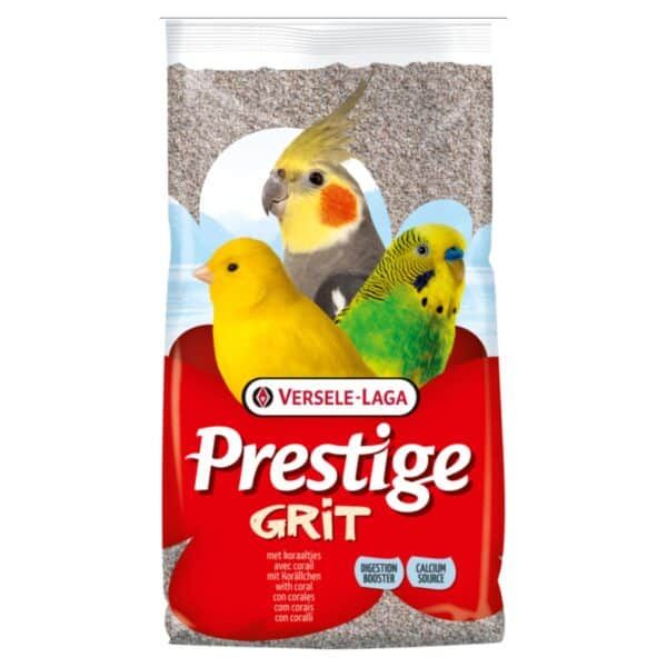 Alimento para aves Prestige Grit con coral y minerales para pájaros domésticos.