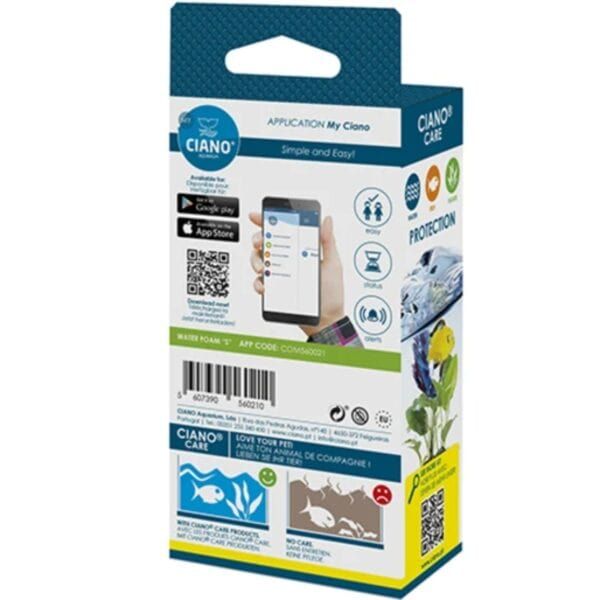 Ciano protección para mascotas, tecnología de control con aplicación móvil.