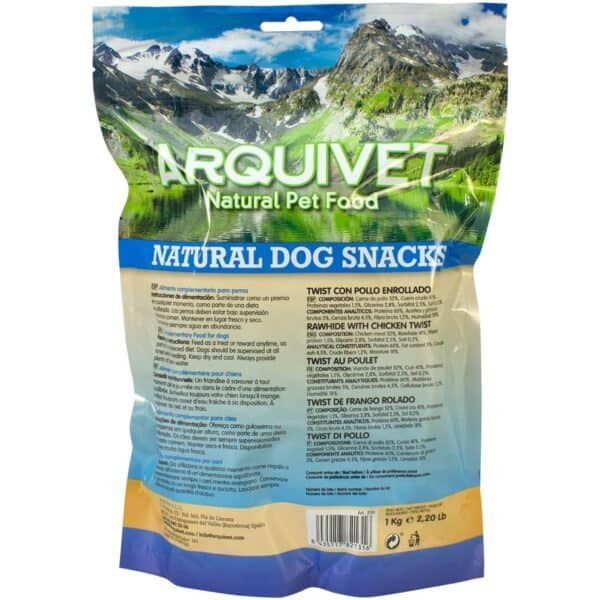 Arquipet Snacks para perros, alimento natural y nutritivo para mascotas saludables y activas.