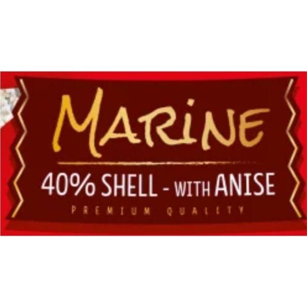 40% concha marina con anís, producto de alta calidad para fans de mariscos.