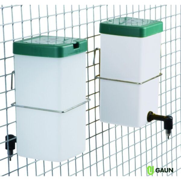 Contenedores de almacenamiento para grifo en malla metálica.