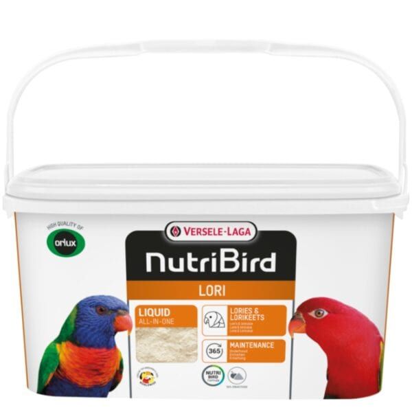 NutriBird LORI pienso para loros y lorikeets, alimento líquido para aves exóticas.