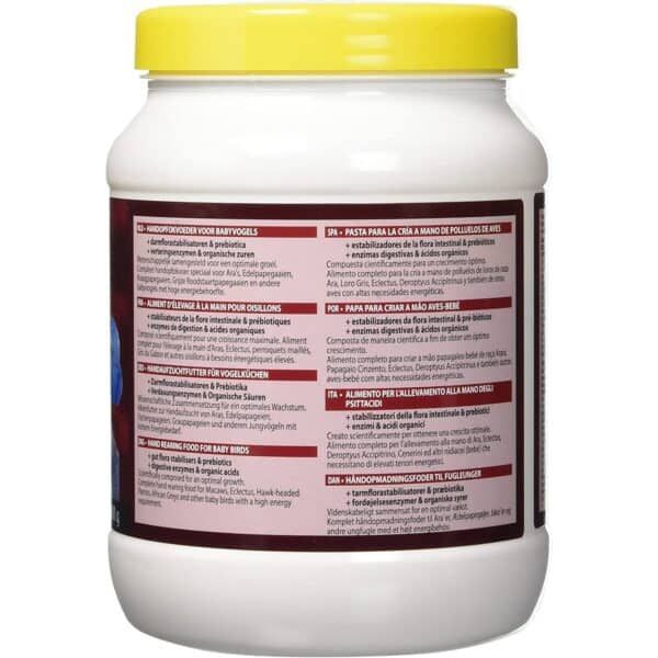 Alimento para aves y pajaritos, estabilizadores de flora intestinal y prebióticos.