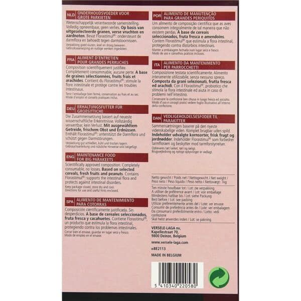 Granos seleccionados para conejos, cereales, fruta y cacahuetes, apoyo digestivo y protección intestinal.