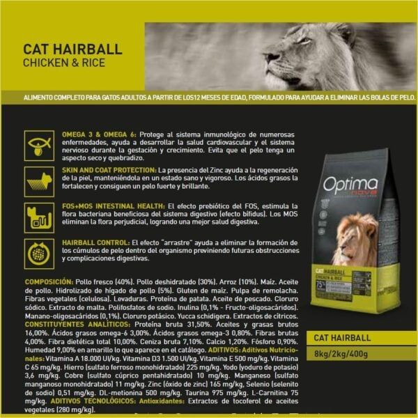 OMEGA 3 y 6 para gatos adultos, ayuda a mantener su salud cardiovascular y un pelaje brillante, en formato de comida para gatos Facebook.