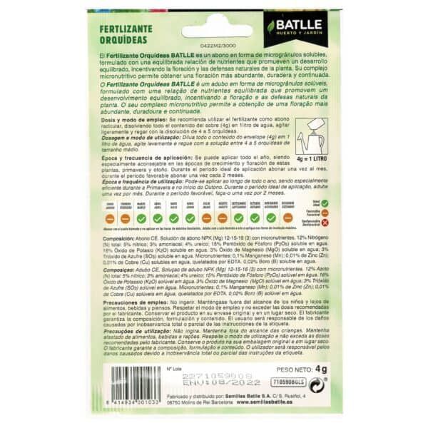 Abono fertilizante orgánico Batlle para plantas y jardines, microelementos esenciales y nutrientes balanceados.