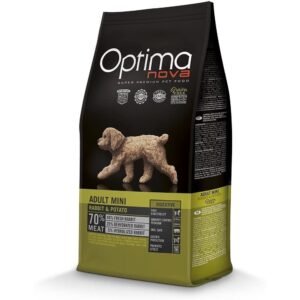 Alimentos para perros, comida para mascotas, pienso premium para perros pequeños, Optima Nova, carne y patata.