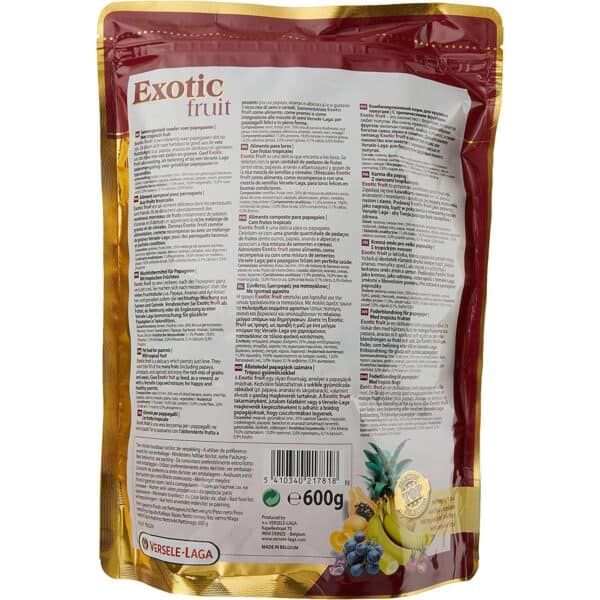 Sabores de fruta exótica para mascotas, comida natural y saludable.