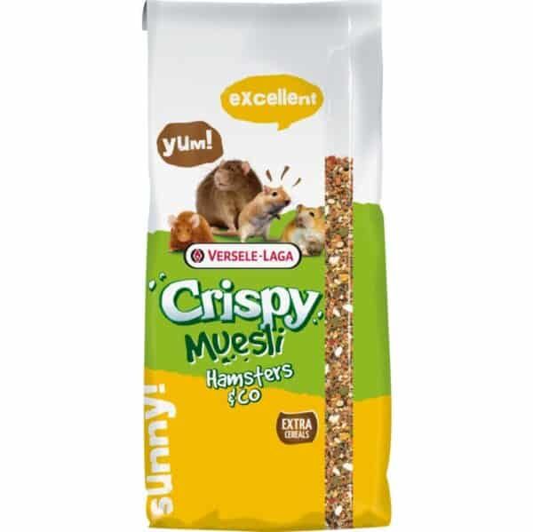 Alimento para hámsters Crispy Muesli con cereales extra en saco de 500g.
