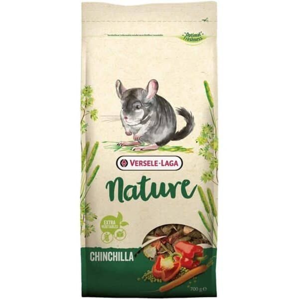 Cuidado para chinchillas con comida natural y verduras extra.