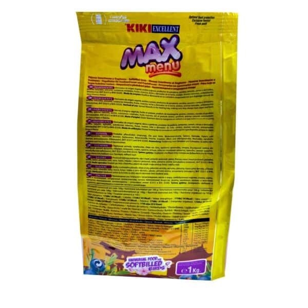 Max Menu pienso para aves, alimento para aves de compañía, 1 kg.