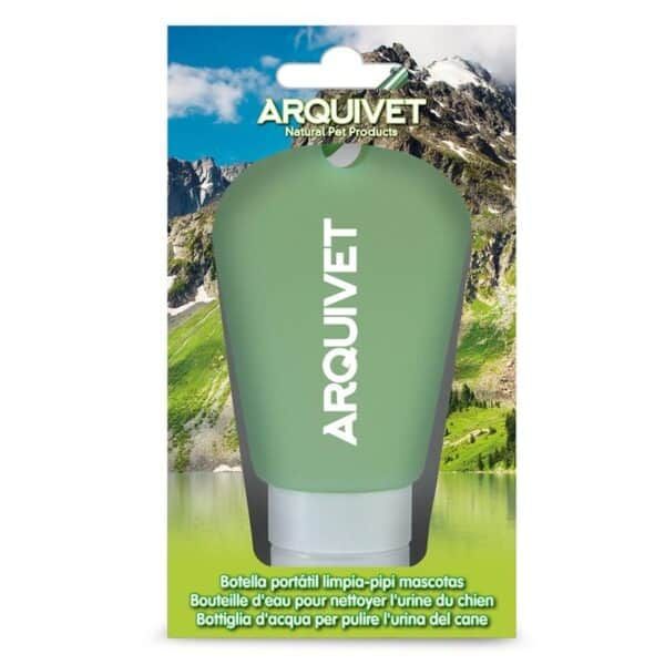 Botella portátil limpia-pípi mascotas, accesorios para higiene canina.