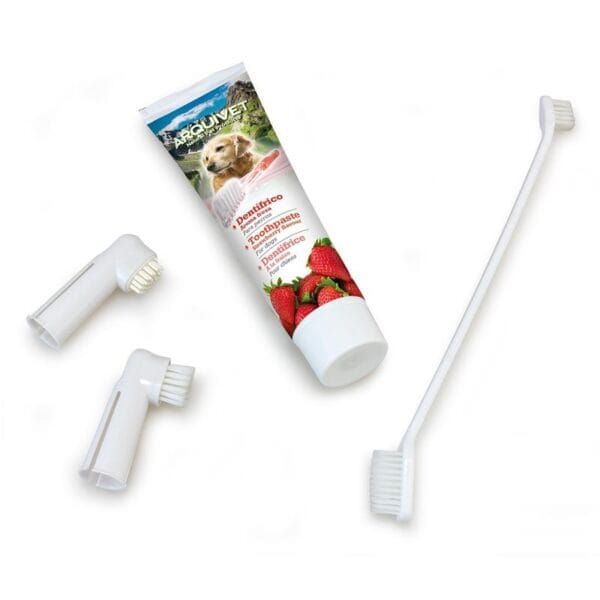 Cepillo de dientes para mascotas, pasta dental y accesorios en tienda TodoMASKOTAS.