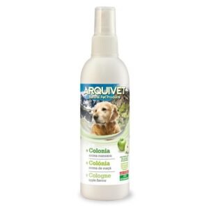 Fragancia natural para perros Arquivet, aromas de manzana, manzana y canela, ideal para mascotas, productos para animales de compañía.