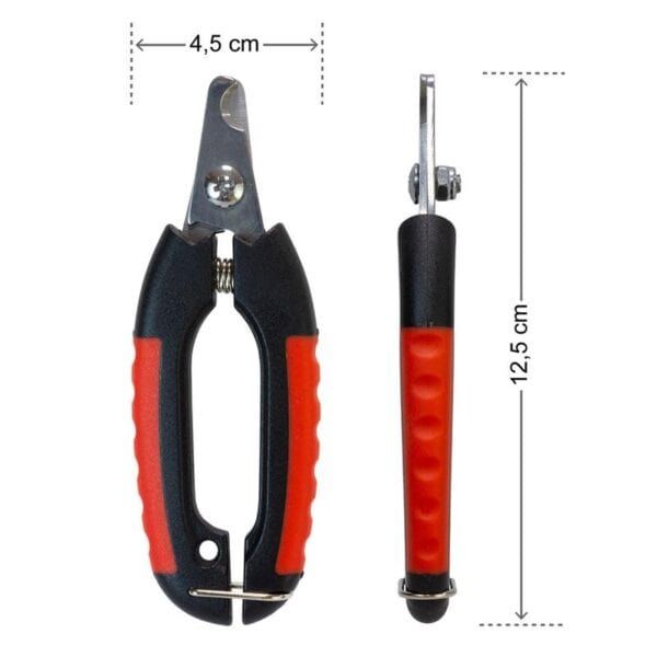 Cortaúñas para mascotas, herramienta con mango ergonómico y seguro para uñas de animales.