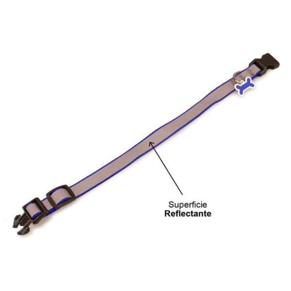 Correa reflectante para mascotas - seguridad y visibilidad nocturna, ajustable y resistente.