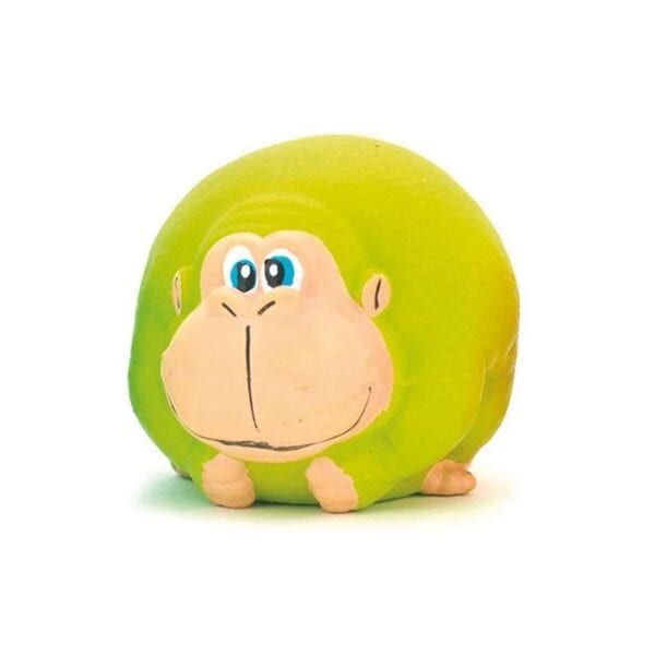 Jirafa de peluche con cara divertida y adorable, perfecta como regalo infantil y decoración.