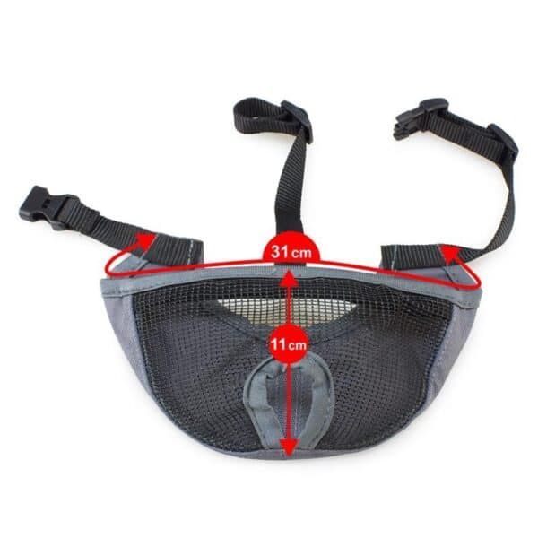 Arnés para mascotas con malla transpirable y ajuste cómodo.
