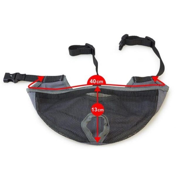 Correa para mascotas con malla transpirable y ajuste ajustable, ideal para paseos cómodos.