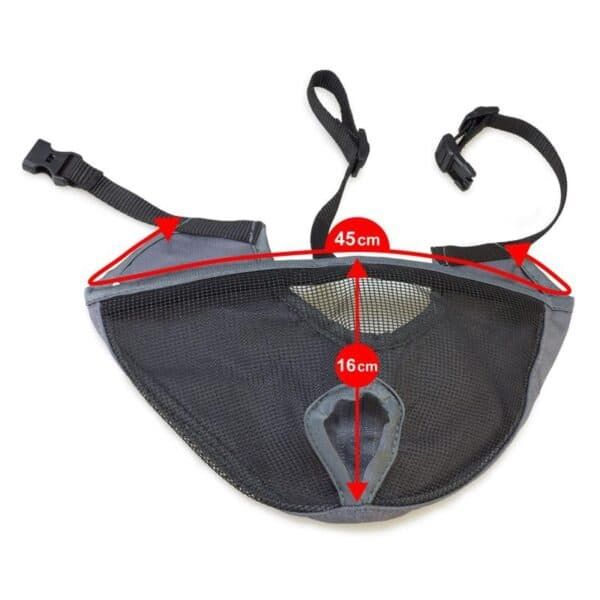 Correa para perros con malla transpirable y ajuste de tamaño, ideal para paseos cómodos.