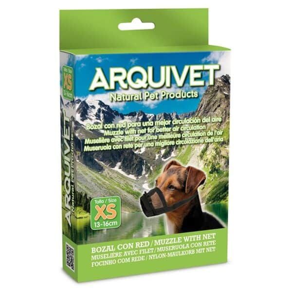 Arqueta para mascotas con red para mejor circulación de aire y bufanda ajustable, tamaño XS 13-16cm.