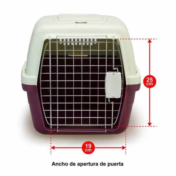 Accesorios para transporte de mascotas, transportín con tamaño compacto.