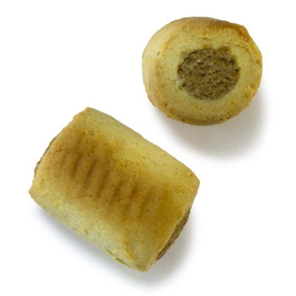 Mini roll de trufa con relleno de chocolate y crema, ideal para disfrutar como merienda dulce.