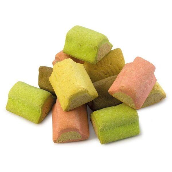 Varitas de turrón de colores variados para decorar y dulces en fiestas.