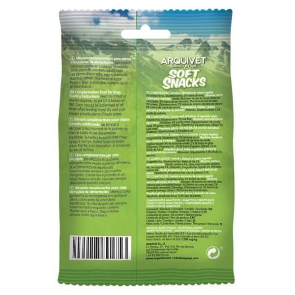 Tienda online TodoMASKOTAS - Snacks blandos y naturales para perros, 25% carne, sin conservantes. Alimentación saludable para mascotas.