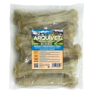 Hueso de perro prensado piel, comida natural para mascotas, alimento para perros, hueso prensado de calidad.