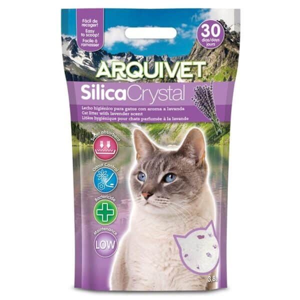 Litter para gatos con aroma a lavanda, 30 días de control y baja mantenimiento.
