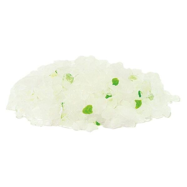 Tiza de colores pastel en copos de sal gruesa para manualidades y decoración.