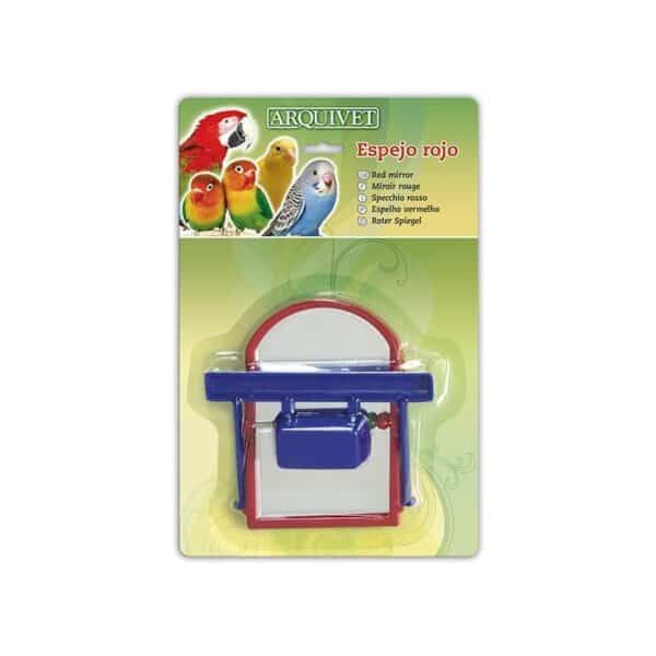 Espejo rojo para aves en tienda online TodoMASKOTAS.