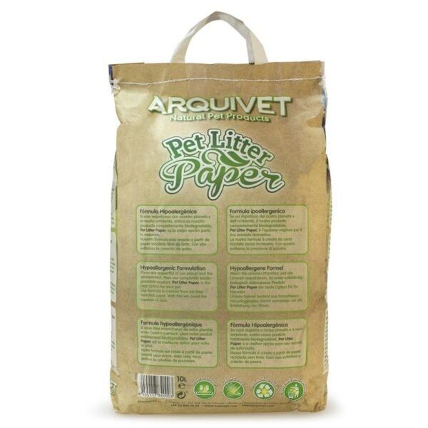 Arquivet papel higiénico para mascotas, producto ecológico y hipoalergénico, ideal para animales domésticos.