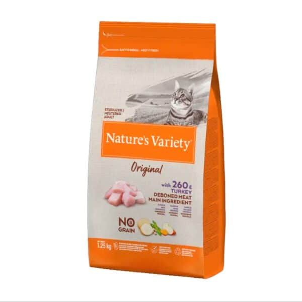 Nueva imagen: bolsa de comida para mascotas Nature's Variety original con pavo y sin cereales, 1.25 kg.