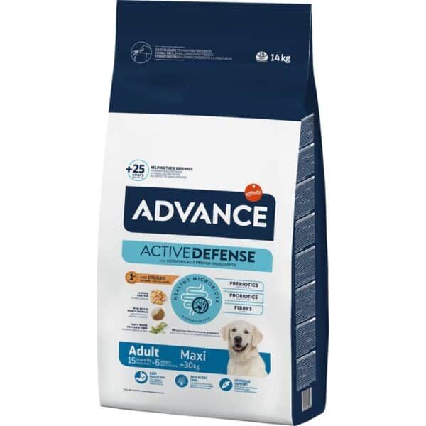 Advance Active Defense pienso para perros adultos tamaño maxi, 15kg.
