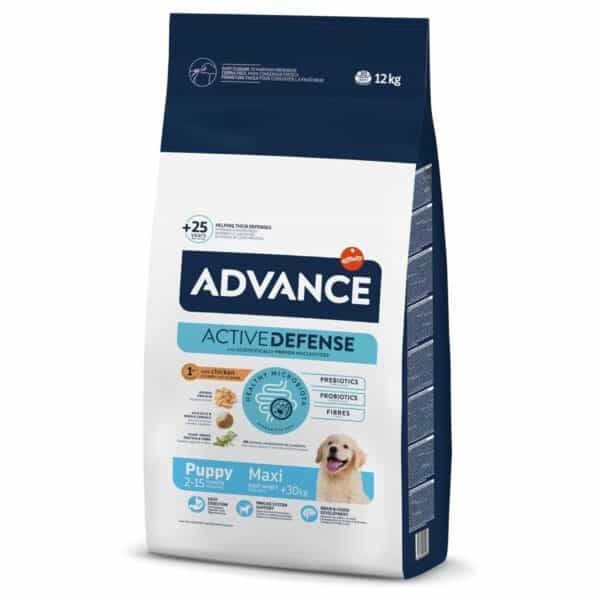 Alimento para perros pequeños Advance Puppy Maxi con prebióticos y probióticos, 2-15 kg.