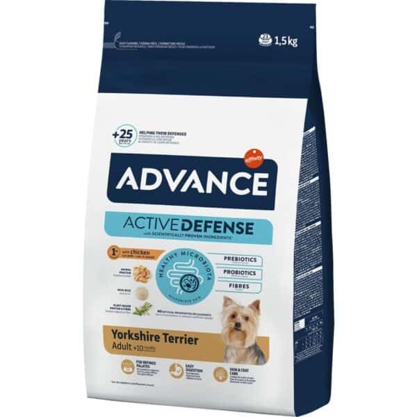 Advance pienso Yorkshire Terrier, 1.5 kg, para perros adultos y mayores de 10 años.