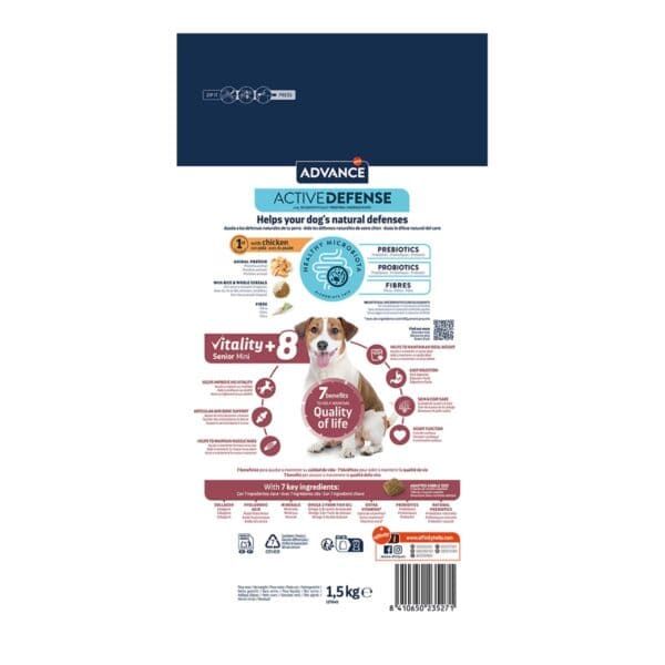 Alimento para perros Advance Active Defense, salud intestinal y defensas naturales.