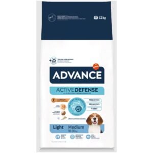 Advance alimento para perros con microbio saludable, prebióticos y fibras, peso 12 kg, para perros de 10-30 kg.