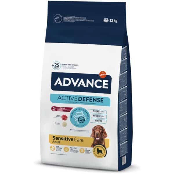 Advance alimento para perros sensibilidad cuidado adultos 12 kg.