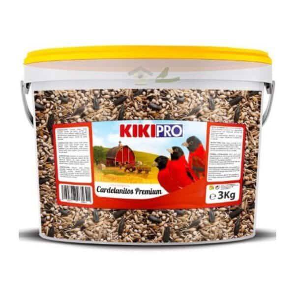 Semillas para aves cardenal en un recipiente de 3kg.