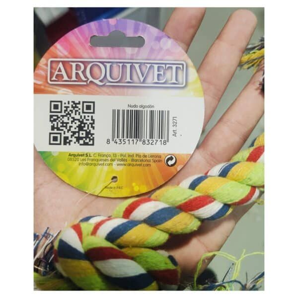 ArquiVet nudo algodón, color multicolor, producción España, accesorios para mascotas, calidad y durabilidad.